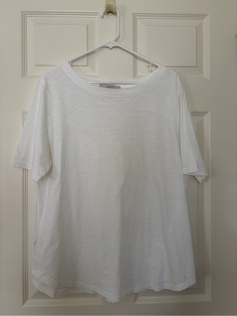 LOFT White Short-Sleeve Crewneck Tee